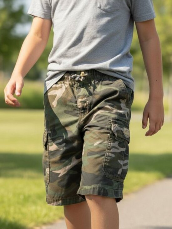 UNIONBAY Other - UNIONBAY Camo Cargo Shorts Boys 6 Toggle Waist Camoflauge